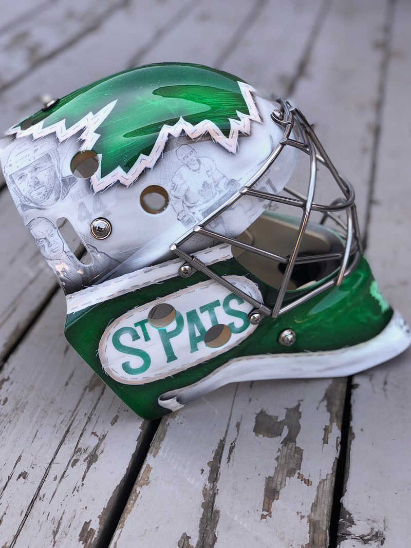 Andersen Toronto St. Pats replica mask sketch right