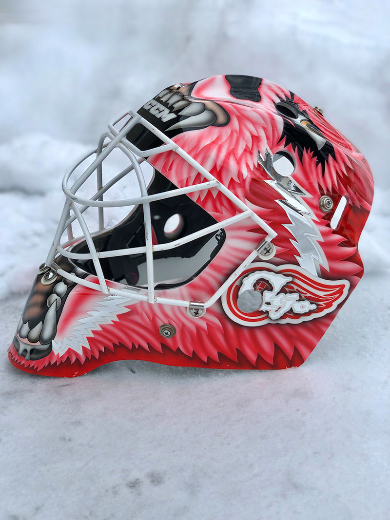 Cujo Red Wings replica mask left