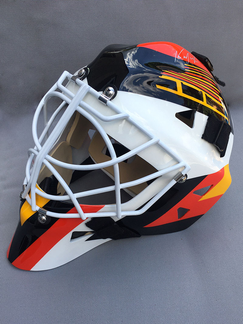 McLean Canucks replica mask left