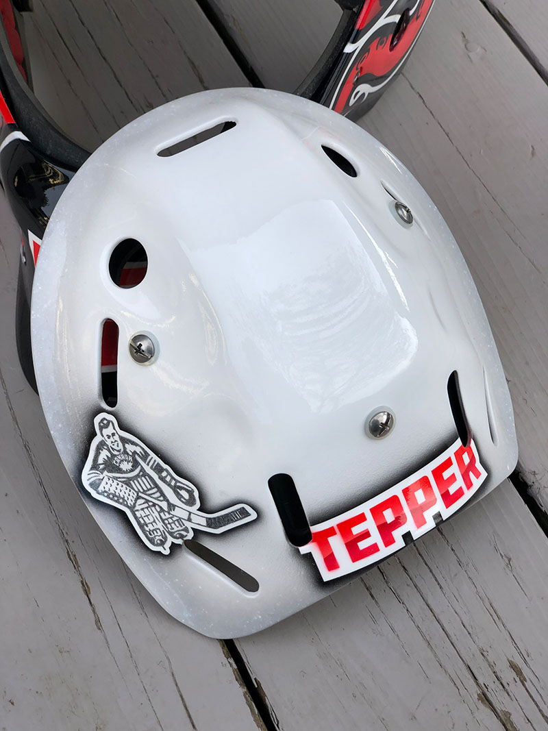 Octopus mask backplate detail
