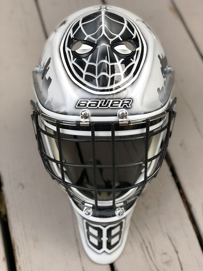 Spiderman Happy Gilmore mask front