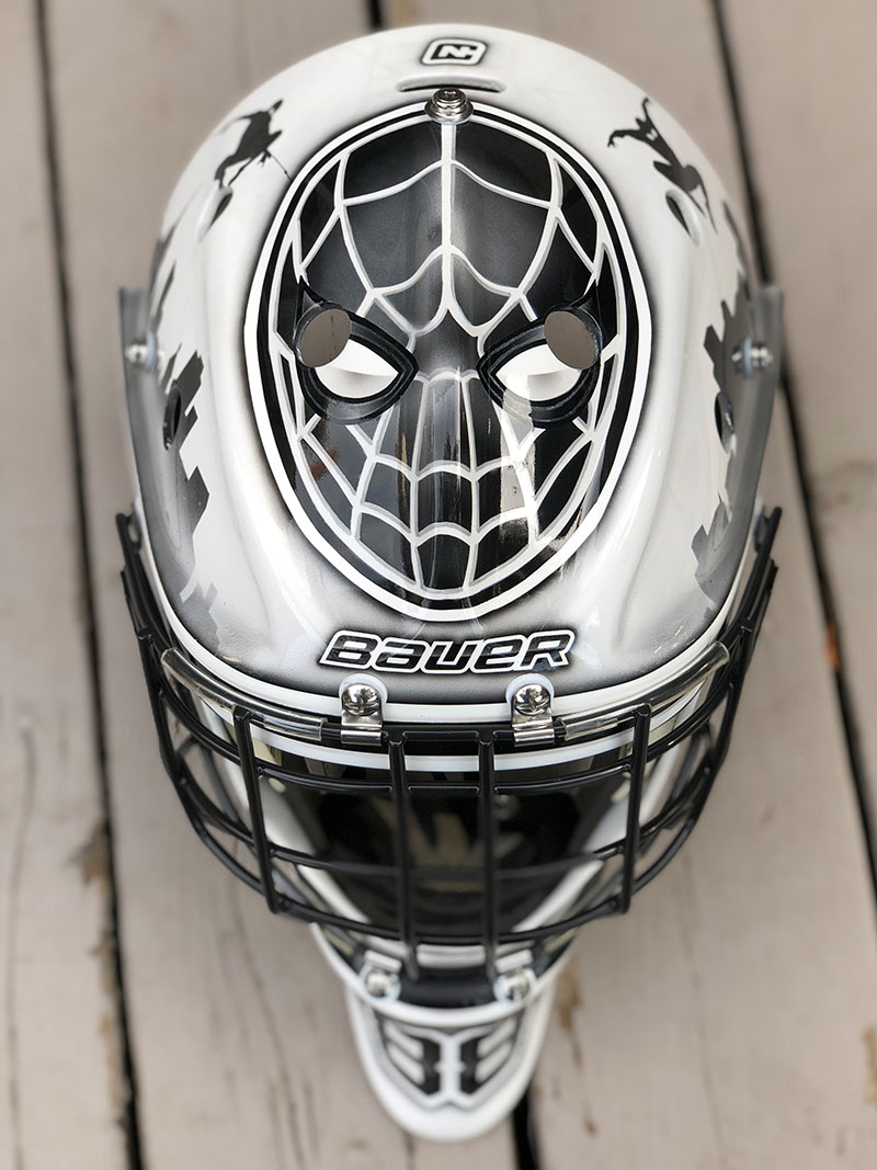 Spiderman Happy Gilmore mask top